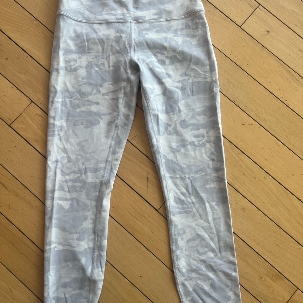 Women Gray Camouflage Leggings